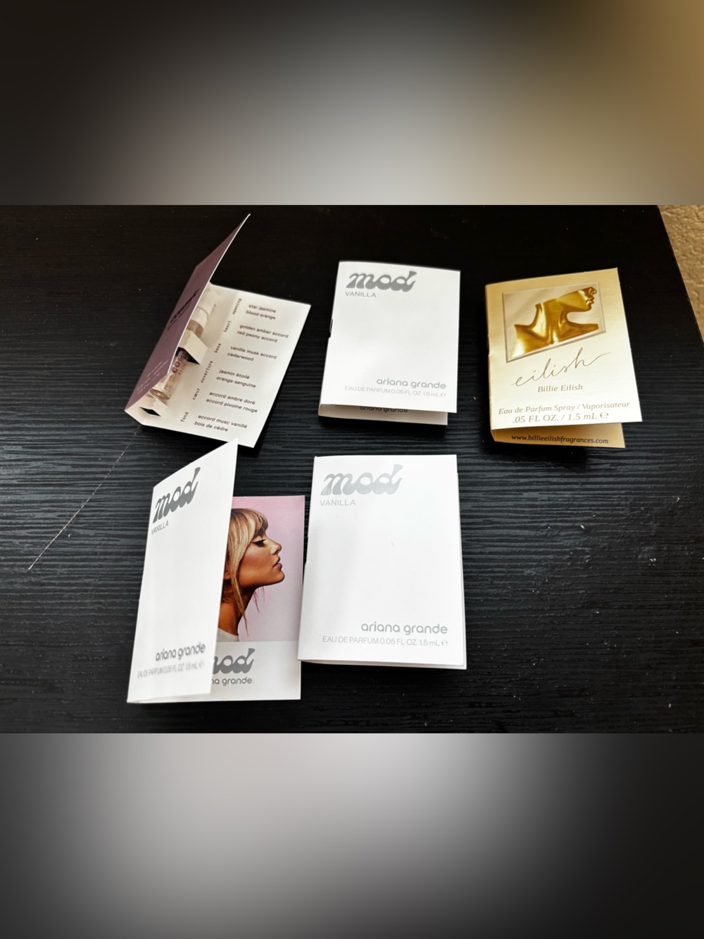 5 items x $25 Ariana Grande Mod Vanilla & kylie jenner Samples EDP NEW